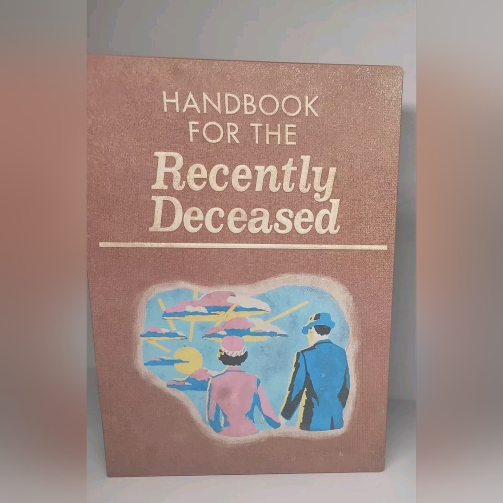 NIB Regal Beetlejuice Handbook for the Recently Deceased Tin Popcorn Bucket